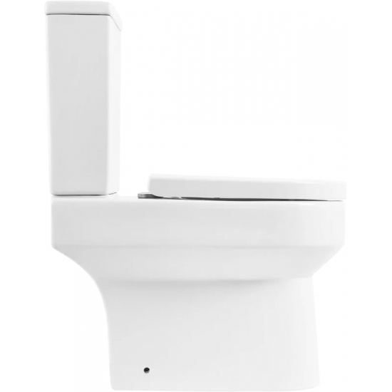 Унитаз компакт BELBAGNO Norma BB339CPR безободковый, крышка BB865SC с микролифтом, бачок BB339T