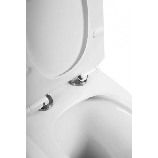 Унитаз компакт BELBAGNO Norma BB339CPR безободковый, крышка Piano BB2111SC микролифт, бачок BB339T