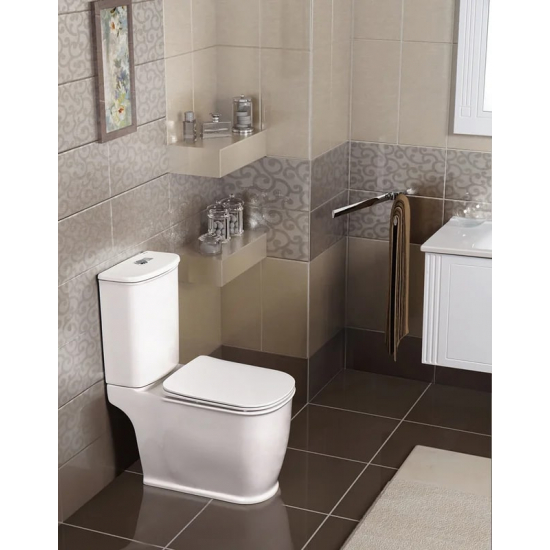 Унитаз компакт BELBAGNO Prado BB10150CP с микролифтом, бачок BB10150T
