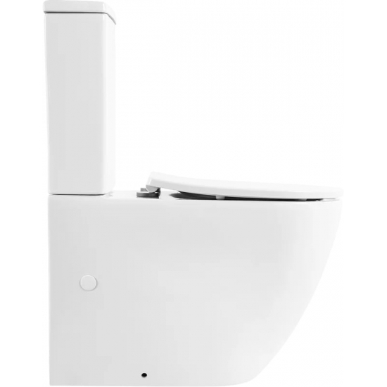 Унитаз компакт BELBAGNO Sfera-r BB2141CPR безободковый, крышка BB2031SC с микролифтом, бачок BB2141T