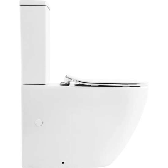 Унитаз компакт BELBAGNO Sfera-r BB2141CPR безободковый, крышка BB2034SC с микролифтом, бачок BB2141T