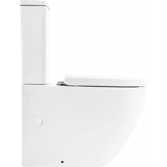 Унитаз компакт BELBAGNO Sfera-r BB2141CPR безободковый, крышка BB865SC с микролифтом, бачок BB2141T