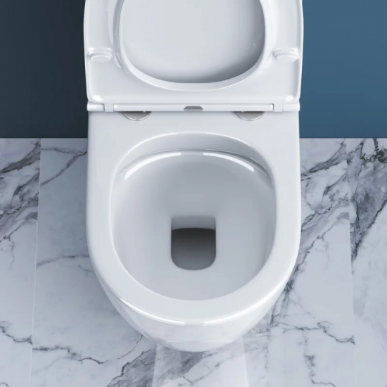 Унитаз компакт BELBAGNO Sfera-r BB2141CPR безободковый, крышка BB870SC с микролифтом, бачок BB2141T