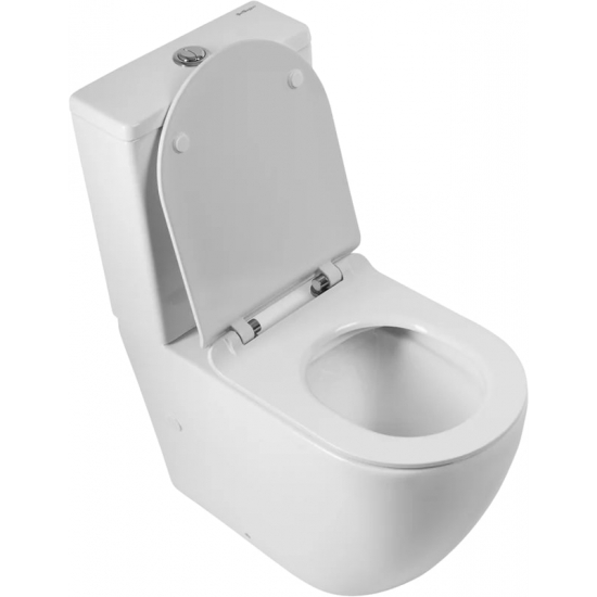 Унитаз компакт BELBAGNO Sfera-r BB2141CPR безободковый, крышка BB901SC с микролифтом, бачок BB2141T