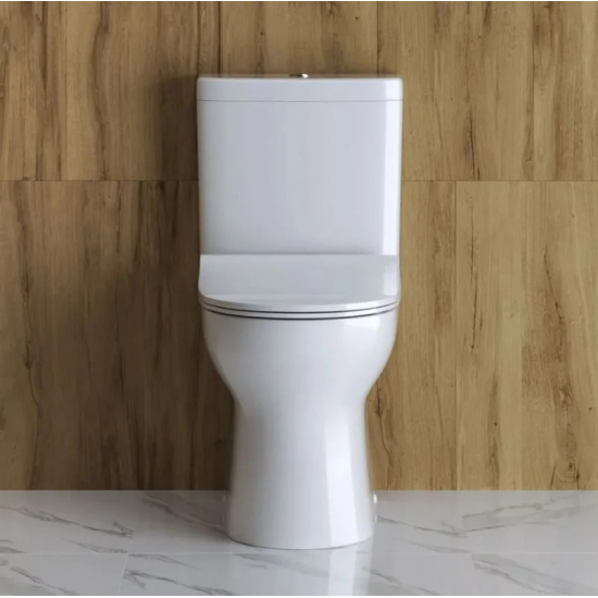 Унитаз компакт BELBAGNO Steam BB130CPR/SC безободковый, бачок BB130T, крышка BB130SC