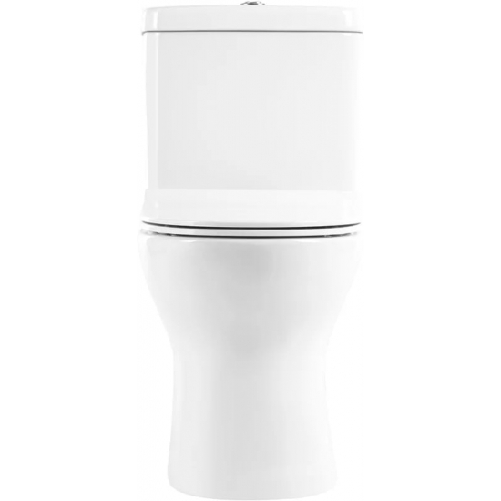 Унитаз компакт BELBAGNO Steam BB130CPR/SC безободковый, бачок BB130T, крышка BB130SC