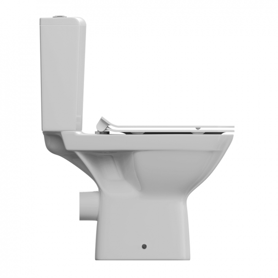 Унитаз компакт CERSANIT Carina Clean On 011 3/5 DPL EO slim с микролифтом, безоботковый