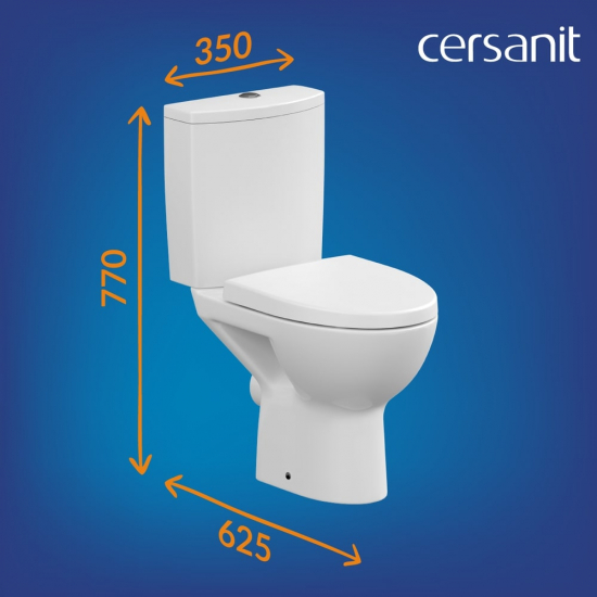 Унитаз компакт CERSANIT Parva Clean On 011 3/6 DPL EO с микролифтом