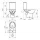 Унитаз компакт CERSANIT Parva Clean On 011 3/6 DPL EO с микролифтом