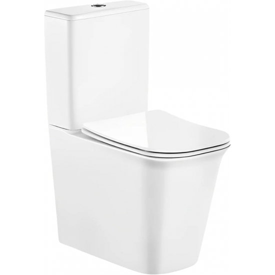 Унитаз компакт CERUTTISPA Arno 7838 безободковый, с микролифтом