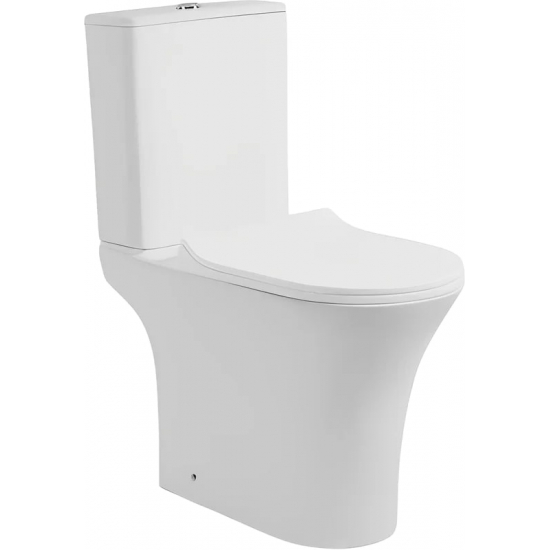 Унитаз компакт CERUTTISPA Bernina СТ7193 безободковый, с микролифтом