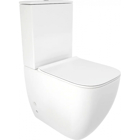 Унитаз компакт CERUTTISPA Chika 8708 безободковый, с микролифтом