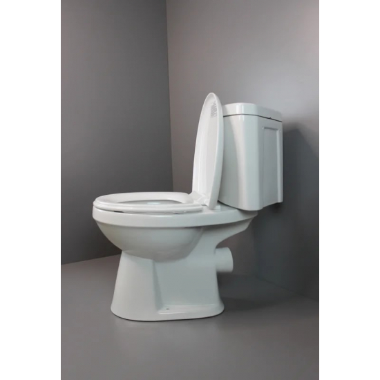 Унитаз компакт CREO CERAMIQUE Project PR1003C угловой, горизонтальный выпуск, с микролифтом