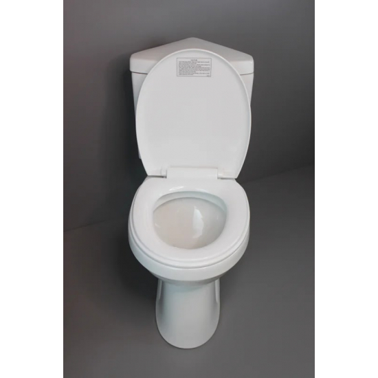 Унитаз компакт CREO CERAMIQUE Project PR1003C угловой, горизонтальный выпуск, с микролифтом