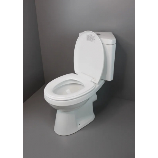 Унитаз компакт CREO CERAMIQUE Project PR1003C угловой, горизонтальный выпуск, с микролифтом