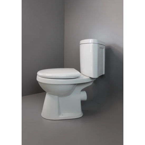 Унитаз компакт CREO CERAMIQUE Project PR1003C угловой, горизонтальный выпуск, с микролифтом