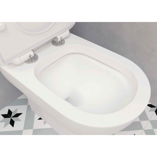 Унитаз компакт EVA GOLD A080 с сиденьем микролифт, быстросъёмное