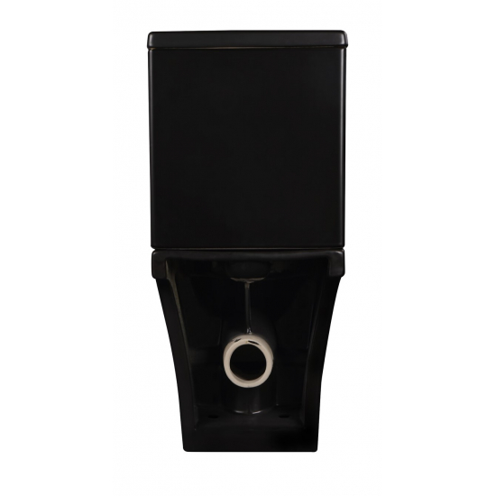 Унитаз компакт EVA GOLD A2801BM с сиденьем микролифт тонкое, быстросъёмное, матовый чёрный