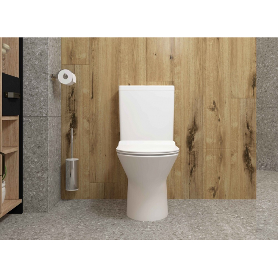 Унитаз компакт EVA GOLD A2802 с сиденьем микролифт тонкое, быстросъёмное