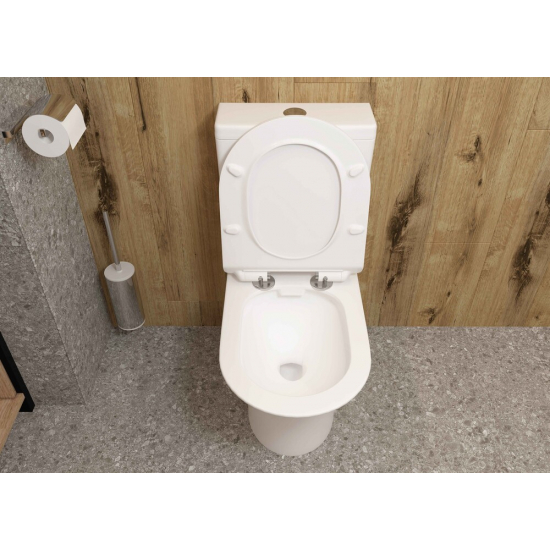 Унитаз компакт EVA GOLD A2802 с сиденьем микролифт тонкое, быстросъёмное