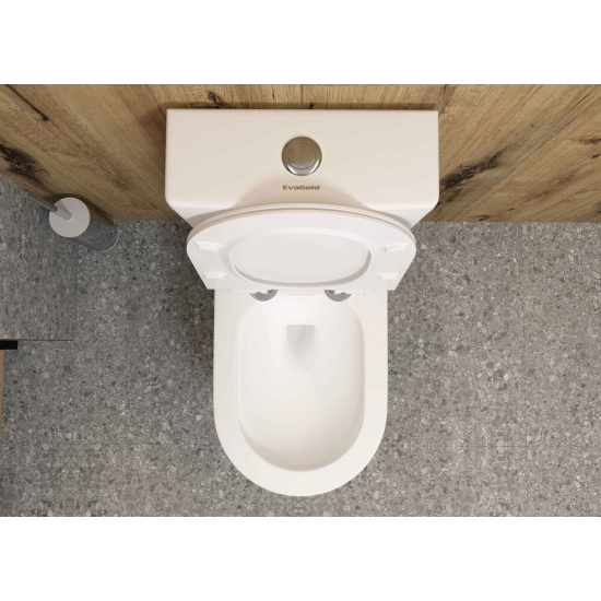 Унитаз компакт EVA GOLD A2802 с сиденьем микролифт тонкое, быстросъёмное