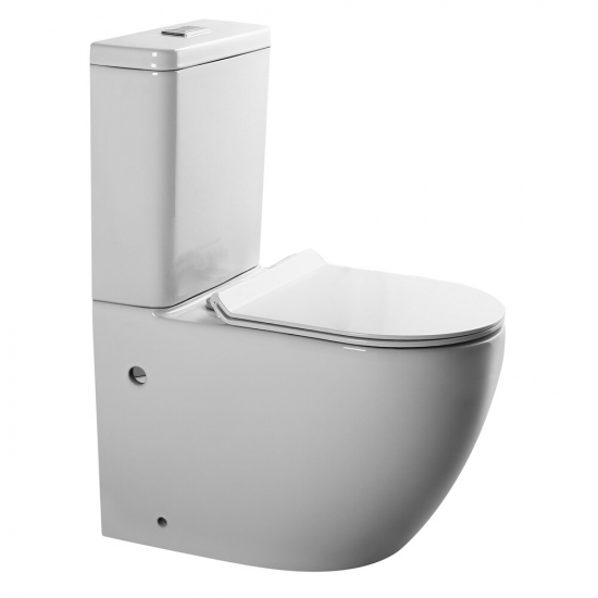 Унитаз компакт EVA GOLD A2809 с сиденьем микролифт тонкое, быстросъёмное