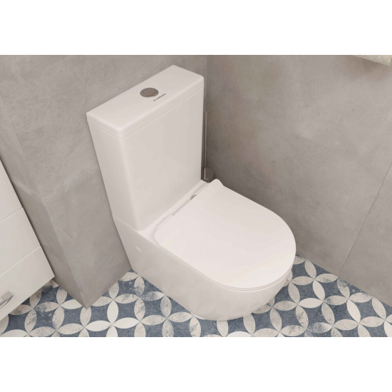 Унитаз компакт EVA GOLD A2809 с сиденьем микролифт тонкое, быстросъёмное