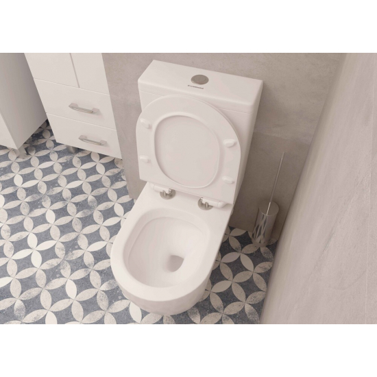 Унитаз компакт EVA GOLD A2809 с сиденьем микролифт тонкое, быстросъёмное