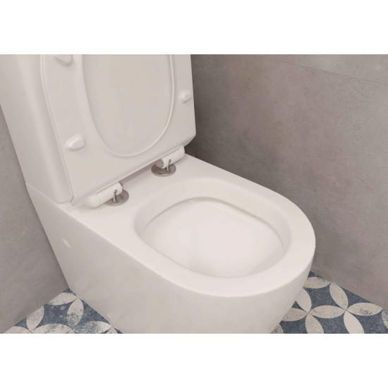 Унитаз компакт EVA GOLD A2809 с сиденьем микролифт тонкое, быстросъёмное