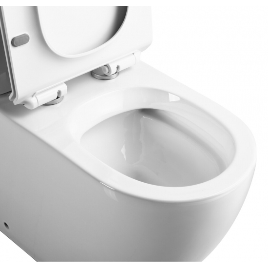 Унитаз компакт EVA GOLD A2809 с сиденьем микролифт тонкое, быстросъёмное