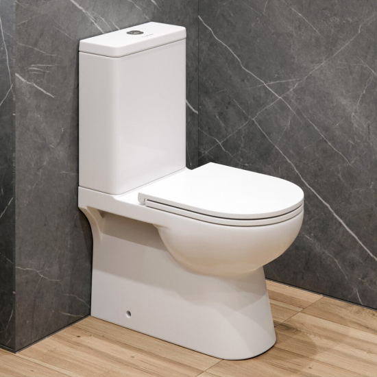 Унитаз компакт EVA GOLD A8060 с сиденьем микролифт тонкое, быстросъёмное