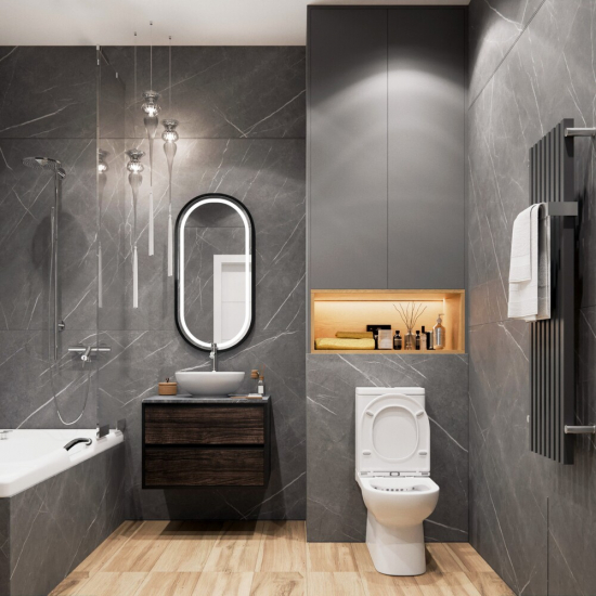 Унитаз компакт EVA GOLD A8060 с сиденьем микролифт тонкое, быстросъёмное