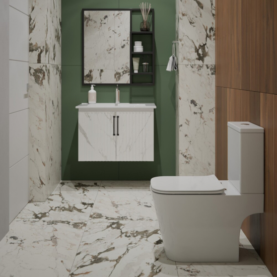 Унитаз компакт EVA GOLD A9000 с сиденьем микролифт тонкое, быстросъёмное