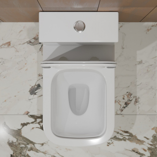 Унитаз компакт EVA GOLD A9000 с сиденьем микролифт тонкое, быстросъёмное