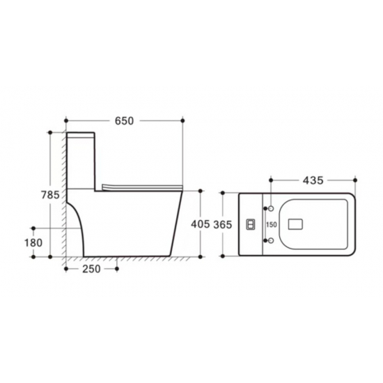 Унитаз компакт EVA GOLD A9000 с сиденьем микролифт тонкое, быстросъёмное