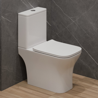 Унитаз компакт EVA GOLD A9001 с сиденьем микролифт тонкое, быстросъёмное