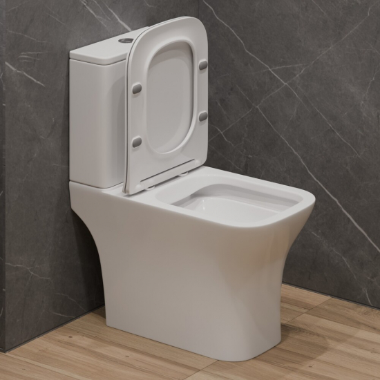 Унитаз компакт EVA GOLD A9001 с сиденьем микролифт тонкое, быстросъёмное