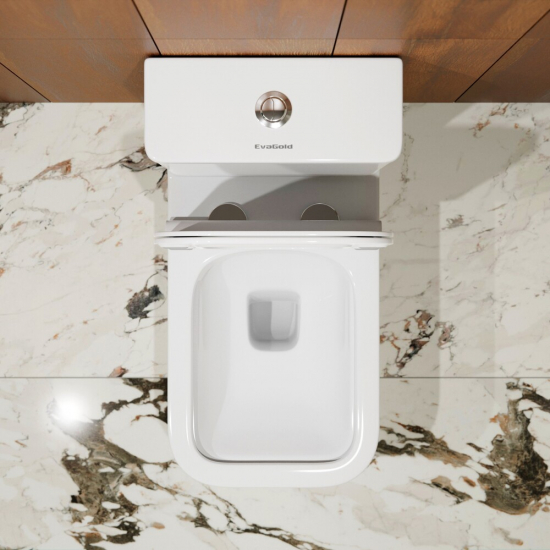 Унитаз компакт EVA GOLD B04 с сиденьем микролифт тонкое, быстросъёмное