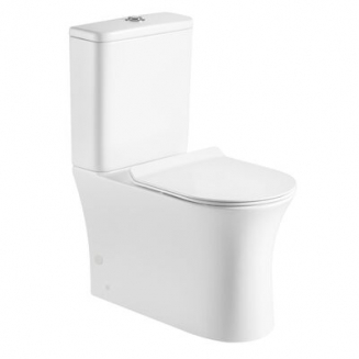 Унитаз компакт HOLLER Port c 2-ух режимной арматурой, с сиденьем микролифт дюропласт, белый