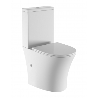 Унитаз компакт HOLLER Sit MW c 2-ух режимной арматурой, сиденье микролифт дюропласт, белый матовый