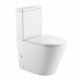 Унитаз компакт HOLLER Slim с 2-ух режимной арматурой, с сиденьем микролифт дюропласт, белый