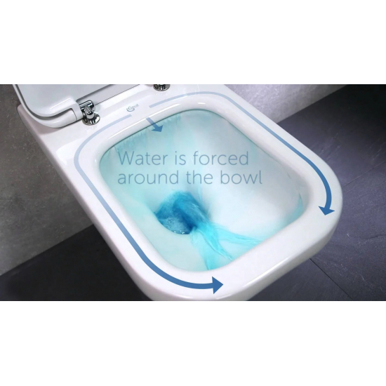 Унитаз компакт IDEAL STANDARD Tesi AquaBlade T008701 безободковый, с микролифтом