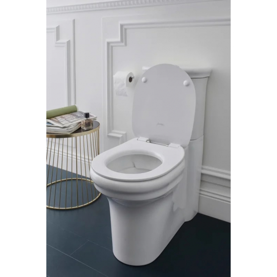 Унитаз компакт JACOB DELAFON Cleo UJAC102-0, безободковый, с микролифтом