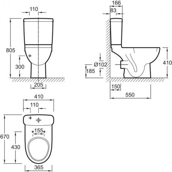 Унитаз компакт JACOB DELAFON Odeon Up 4956CK-00