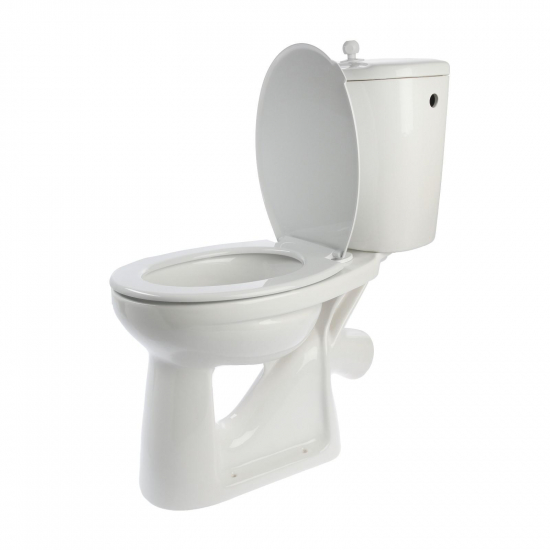 Унитаз компакт ЛОБНЕНСКИЙ СТРОЙФАРФОР Комфорт Эконом боковая подводка, косой выход, без арматуры