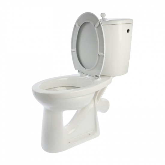 Унитаз компакт ЛОБНЕНСКИЙ СТРОЙФАРФОР Комфорт Эконом боковая подводка, косой выход, без арматуры