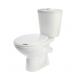 Унитаз компакт ЛОБНЕНСКИЙ СТРОЙФАРФОР Универсал NEW 45 нижняя подводка, косой выход, белый