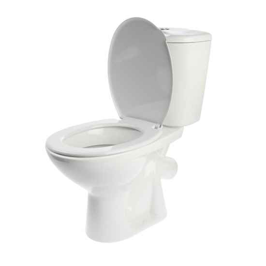 Унитаз компакт ЛОБНЕНСКИЙ СТРОЙФАРФОР Универсал NEW 45 нижняя подводка, косой выход, белый