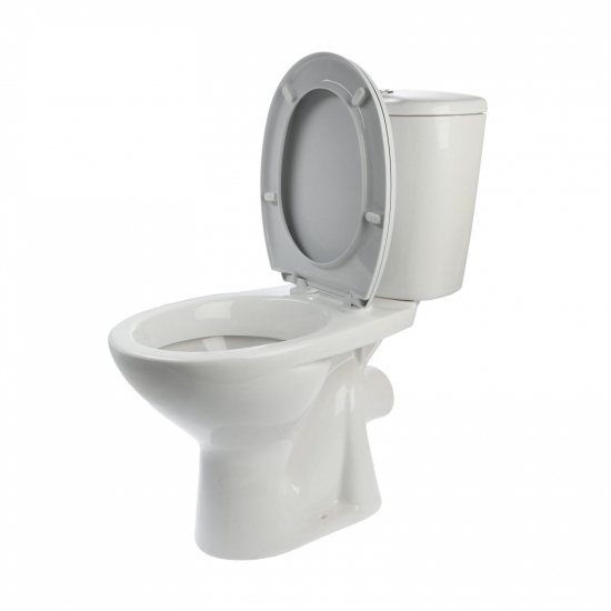 Унитаз компакт ЛОБНЕНСКИЙ СТРОЙФАРФОР Универсал NEW 90 нижняя подводка, горизонтальный выход, белый