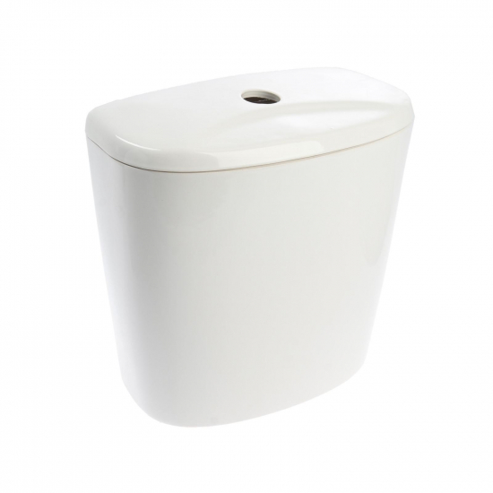 Унитаз компакт ЛОБНЕНСКИЙ СТРОЙФАРФОР Универсал нижняя подводка, косой выход, белый без арматуры